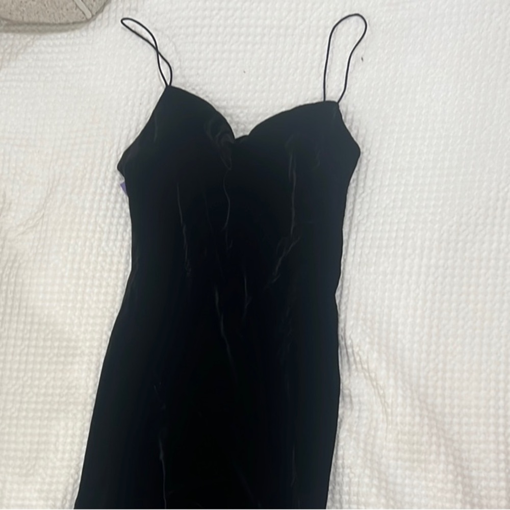 NWT - Elegant Black Velvet Dress